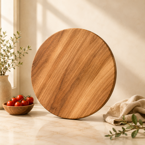 Ivorenae™ Round Wooden Serving Board